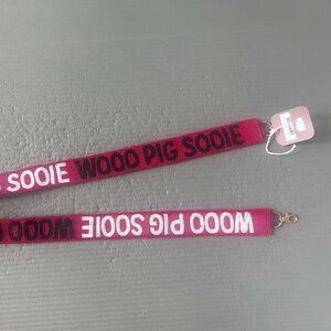 University of Arkansas beaded stadium purse strap